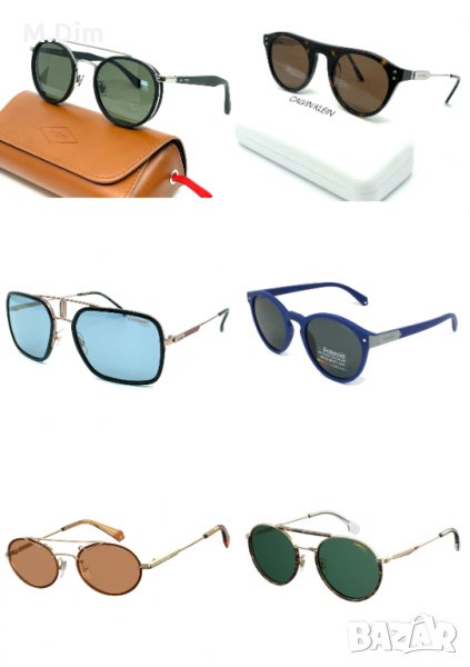 CARRERA,CALVIN KLEIN,Polaroid,,Fossil шест чифта нови луксозни слънчеви очила, снимка 1