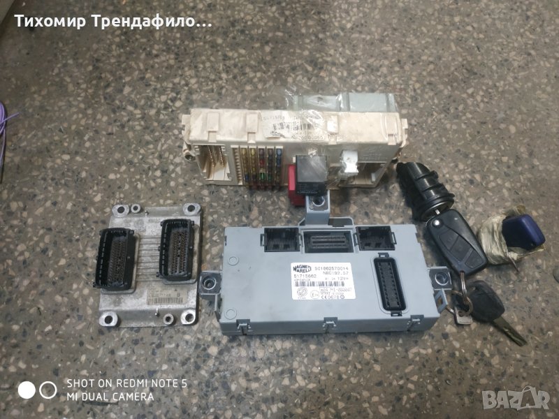 ECU  FIAT STILO 1.4 16V BOSCH 0 261 208 204, 0261208204, 0 055 195 273 0, 00551952730, A152 , 517158, снимка 1