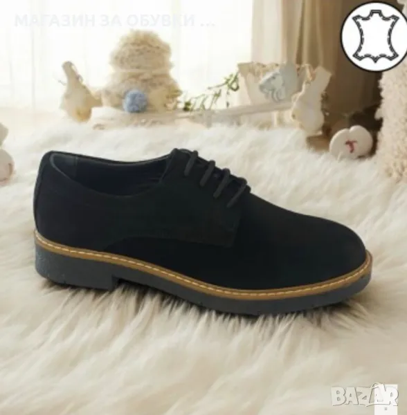 ДАМСКИ ОБУВКИ - ЕСТЕСТВЕН ВЕЛУР - код:027, снимка 1