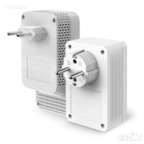 НОВ Powerline TP-Link TL-WPA7617 KIT AV1000 Wi-Fi KIT Powerline адаптер TL-WPA7617 KIT, снимка 1