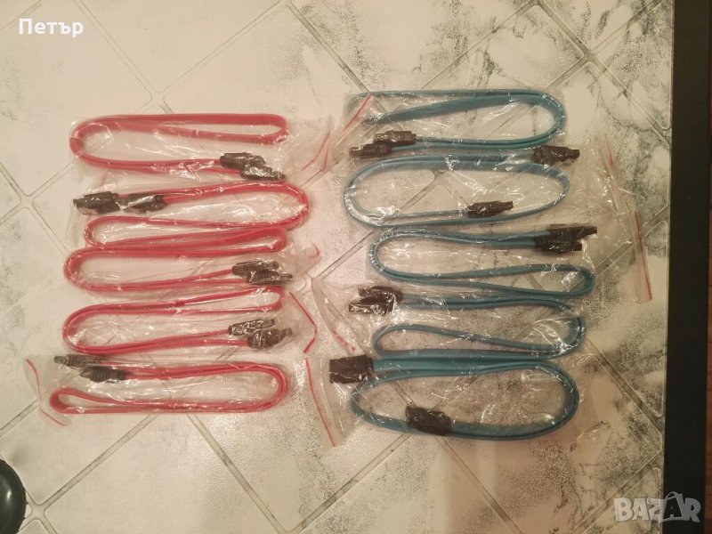 SATA III Cable, 6.0 Gbps, сериал АТА кабел, САТА кабел, НОВ, Сата-кабел, снимка 1