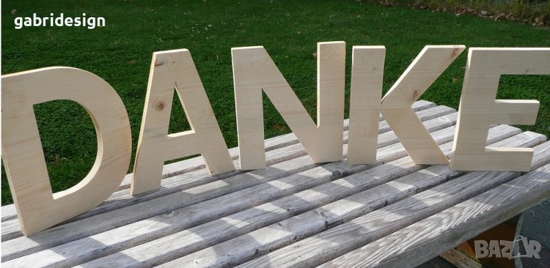 Изработка на обемни букви от дърво, снимка 1