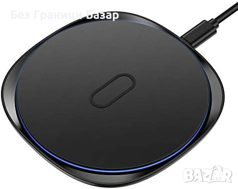 Нова зарядна подложка Kuulaa Qi зарядно 10W бързо за телефон Samsung Galaxy и iPhone, снимка 1