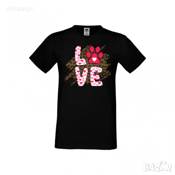 Мъжка тениска Свети Валентин Dog Love 1, снимка 1