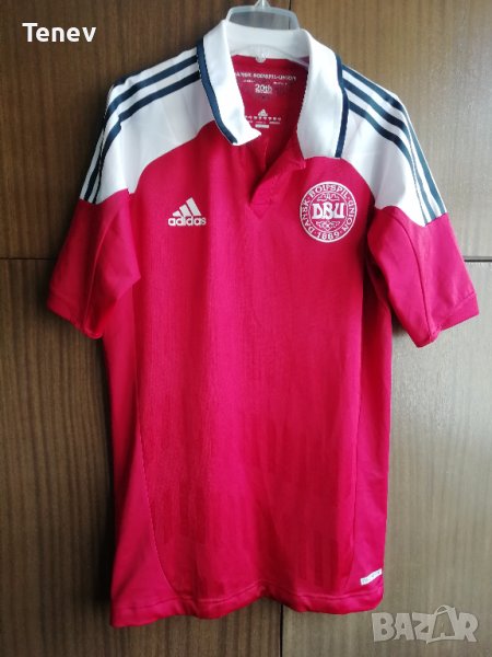 Denmark Adidas Techfit оригинална тениска футболна фланелка Дания, снимка 1