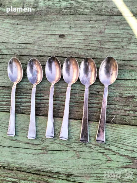 Комплект дълбоко посребрени лъжици за кафе WMF, снимка 1