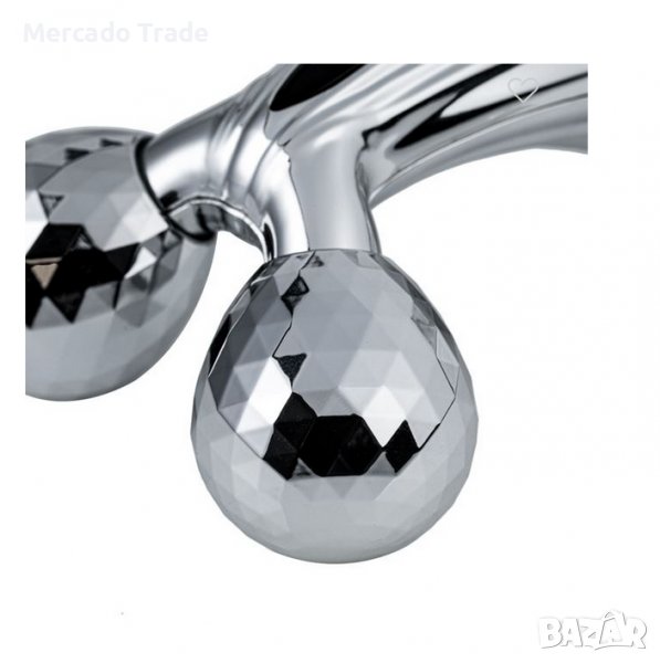 Соларен масажор Mercado Trade, 3D, Сребро, снимка 1