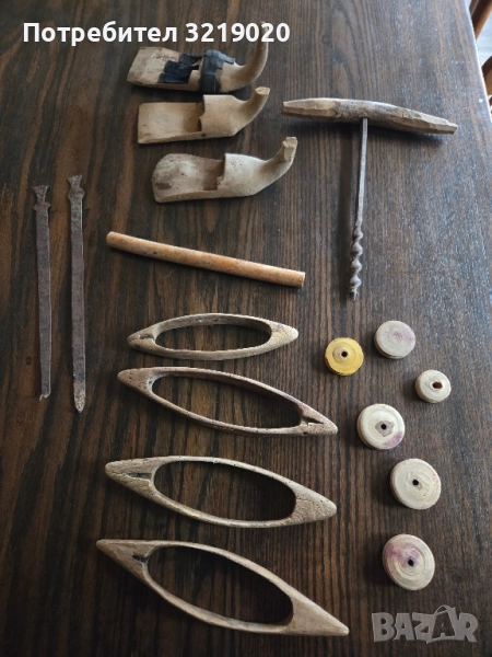Автентични старинни дървени битови предмети, снимка 1