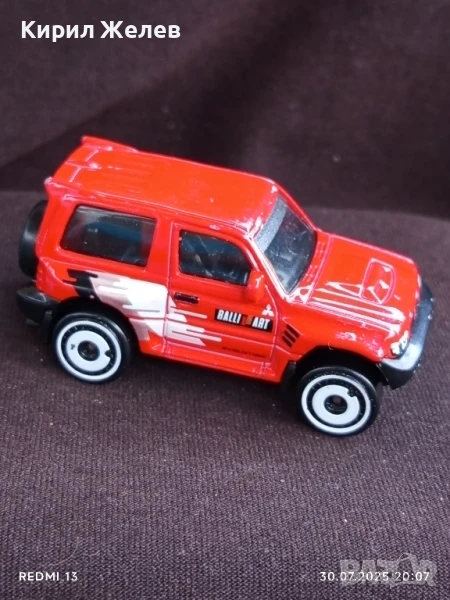 Метална количка ДЖИП Mitsubishi Pajero Made in Malaysia за КОЛЕКЦИЯ ДЕКОРАЦИЯ 18556, снимка 1