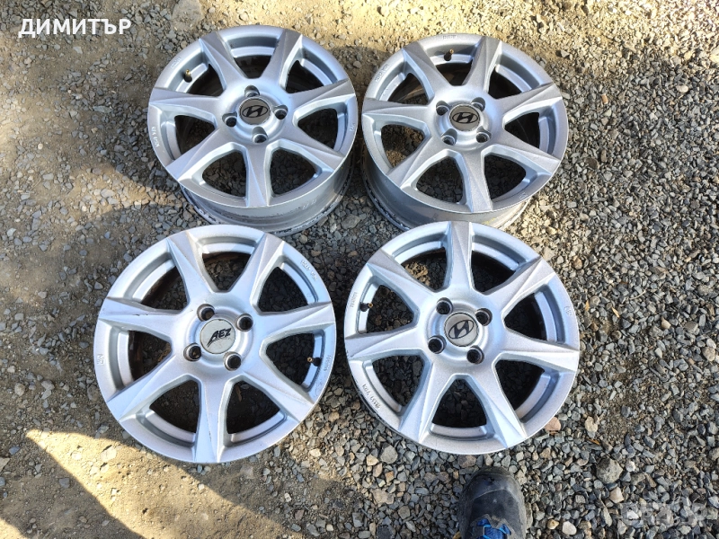 4бр.АЛУМИНИЕВИ ДЖАНТИ 14ки за HYUNDAI 4x100 6J ET47 центр.54,1, снимка 1