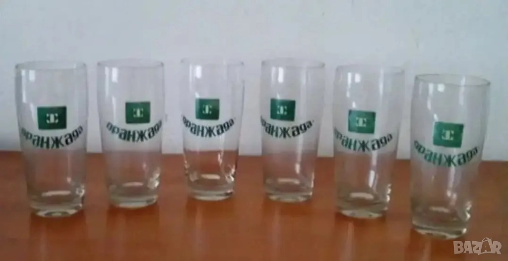  Оранжада, ретро чаши, стъкло , снимка 1