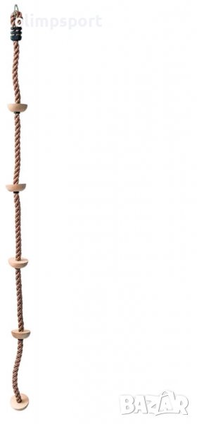 Въже за катерене с дървени стъпалца Код: 20066643 Размери (см.): 200 Класическо въже за катерене, снимка 1