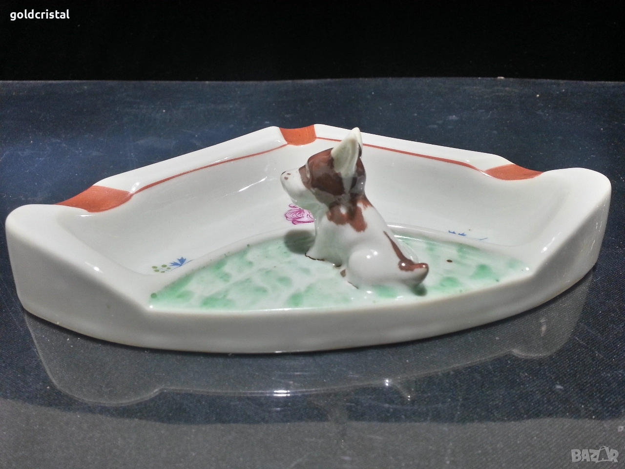 Стар български порцелан пепелник , снимка 1