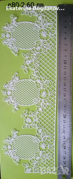 Релефна отливка дантела за декорация, снимка 1