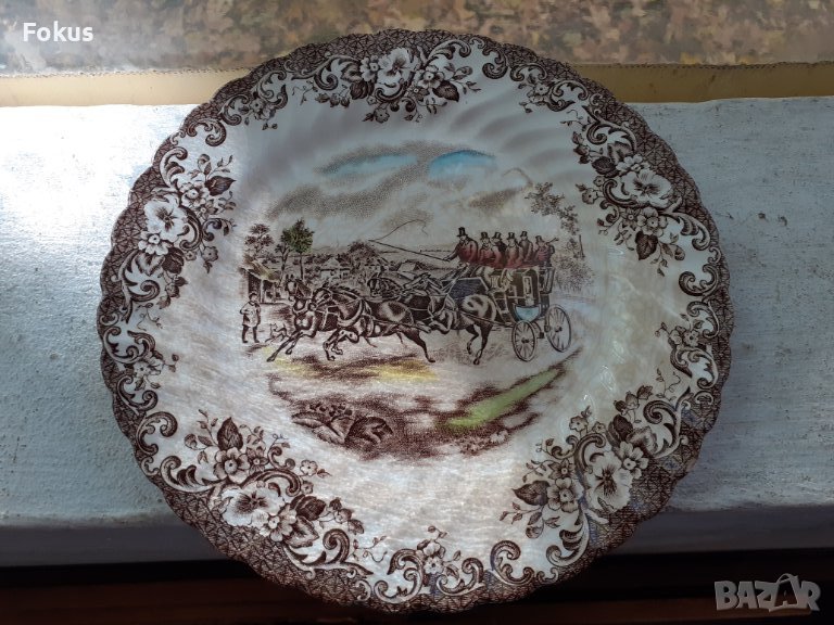 Стар порцелан колекционерска чиния JOHNSON BROS, снимка 1
