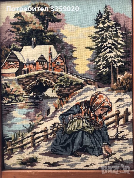 продавам гоблен на около 100 години, снимка 1