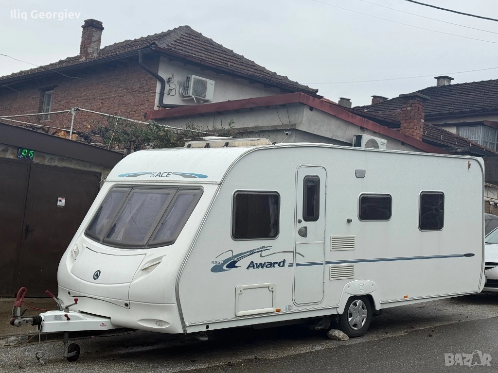Кaравана АCE AWARD-Кралска Спалня/МOVER/СОЛАР/ФОРСЕЛТ/TV/DVD/Инвертор 220v/FULL MAX/КАТО НОВА, снимка 1