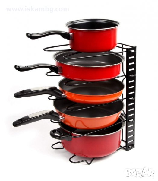 КУХНЕНСКИ ОРГАНАЙЗЕР ЗА ТЕНДЖЕРИ И ТИГАНИ - код 2993, снимка 1