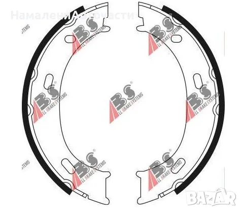 Комплект спирачни челюсти ръчна спирачка 9021 Mercedes, снимка 1