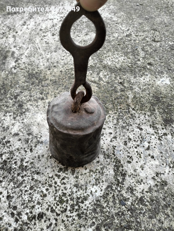 Стар топуз за османски кантар, снимка 1