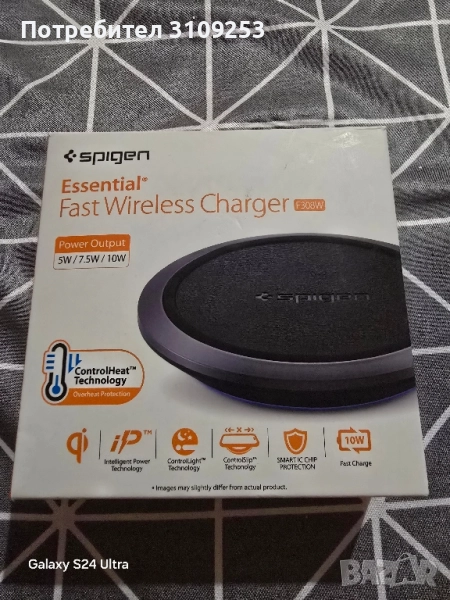 Безжично зарядно Spigen, снимка 1