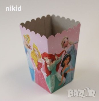 Принцеси малка Парти кутия за дребни лакомства пуканки и др, снимка 1