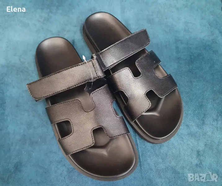 Дамски кожени чехли , снимка 1