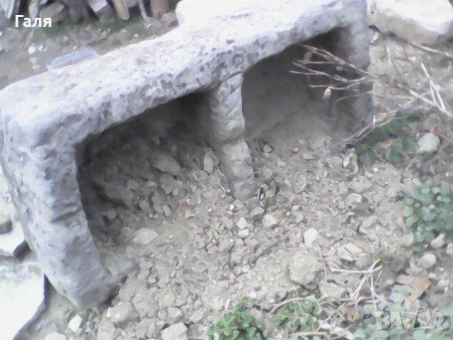 Каменно корито-саксия двойно, снимка 1