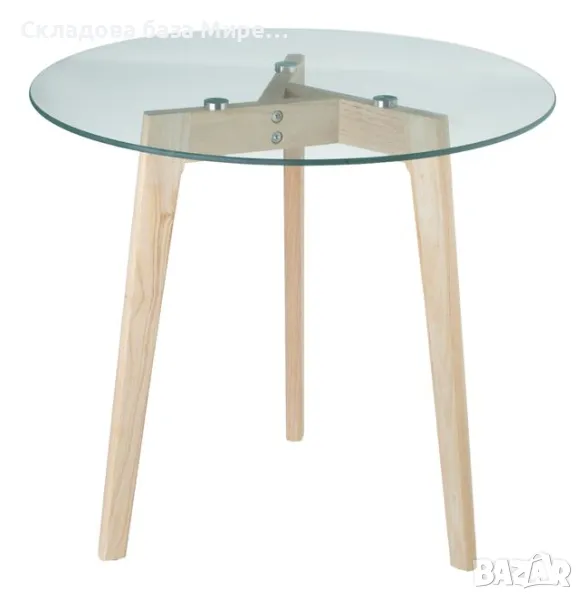 Холна маса, Дурво и пластмаса,45x49 сантиметра, снимка 1