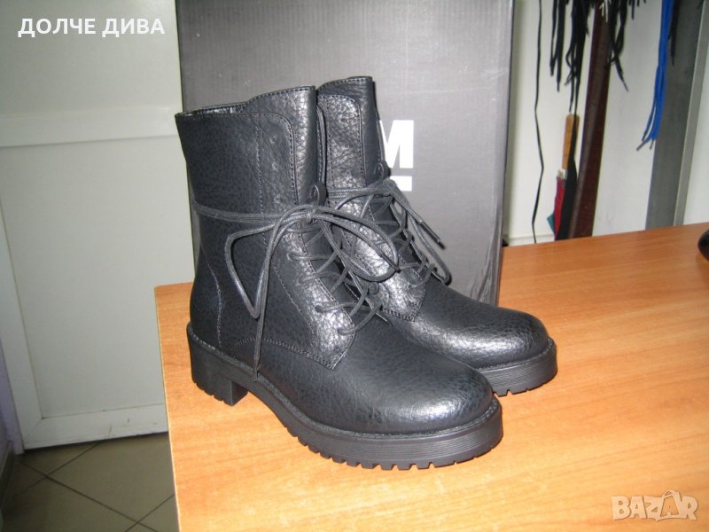 Дамски боти /кубинки/ м.4699 черни-НАМАЛЕНИЕ, снимка 1