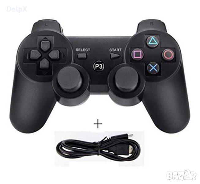 Джойстик, контролер Dualshock 3, кабел Mini usb, компютър, playstation 3, снимка 1