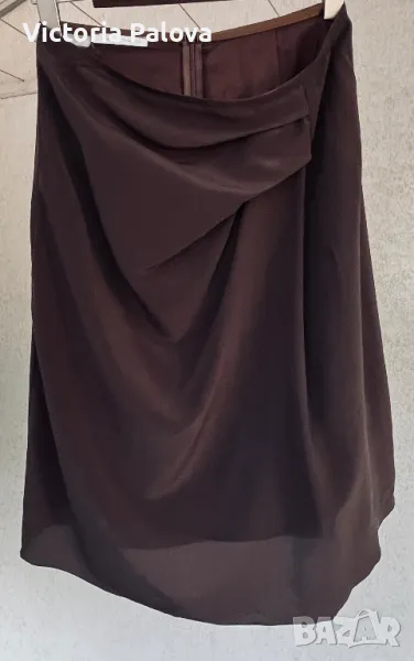 Супер красива модерна пола LAURA DONINI шоколадов цвят, снимка 1