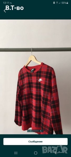 Nike карирана блуза, снимка 1