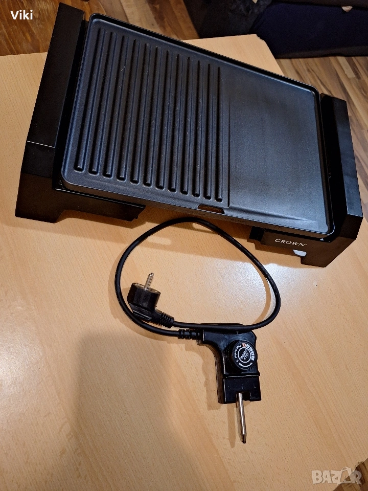 Електрическа скара Crown, незалепващо покритие, снимка 1