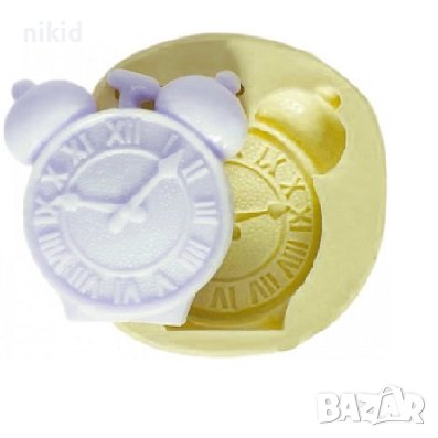 часовник будилник силиконов молд форма фондан шоколад гипс , снимка 1
