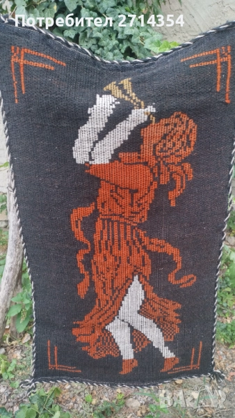 Ръчно тъкан малък битов ковьор , снимка 1