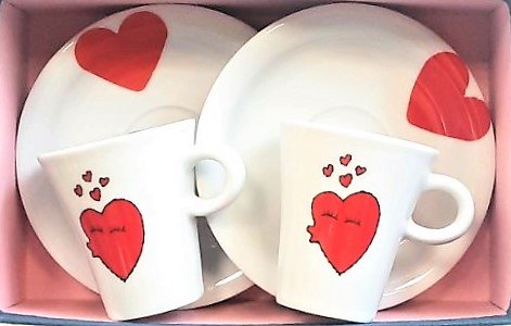 Чаши за кафе със сърца в Романтични подаръци в гр. София - ID35642617 —  Bazar.bg