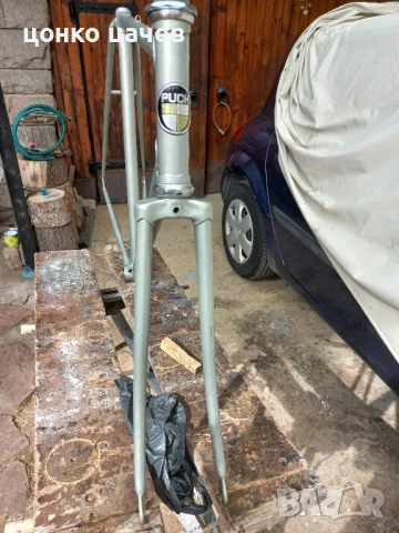 продавам ретро рамка с вилка и чашки 55размер puch, снимка 2 - Части за велосипеди - 50605758