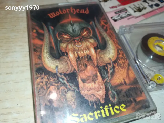 MOTORHEAD SACRIFICE-AUDIO TAPE 3012241442, снимка 5 - Аудио касети - 48498214
