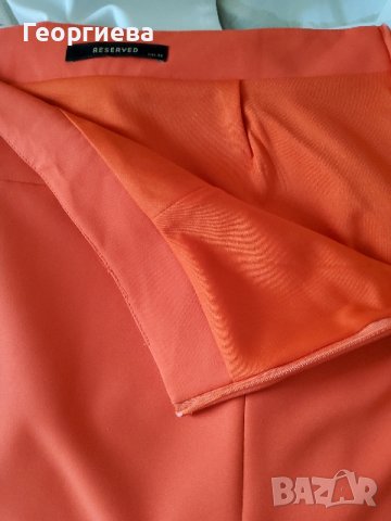 Класическо сако в цвят мандарина, снимка 7 - Сака - 37825940