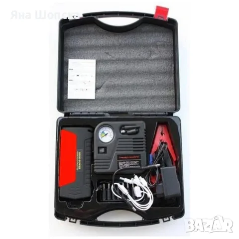Jump Starter TM15 с компресор – 600A, Power Bank, стартер за автомобил, снимка 8 - Аксесоари и консумативи - 55792105