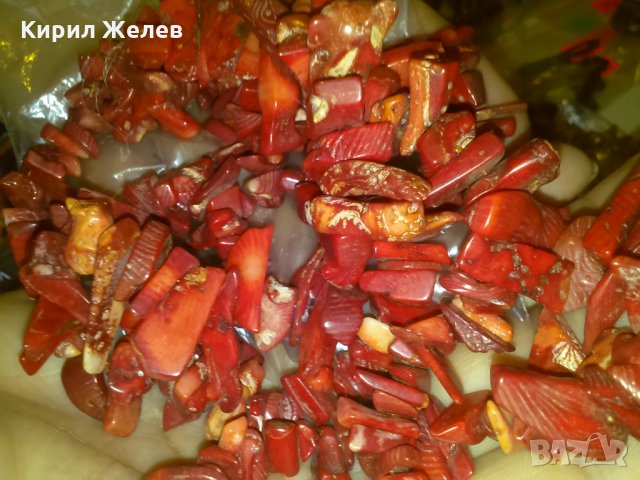 СТАРО НАТУРАЛЕН ЧЕРВЕН КОРАЛ КОЛИЕ 8139, снимка 3 - Антикварни и старинни предмети - 29636967