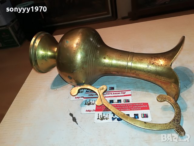 КАНА-27Х18Х12СМ-МЕД/МЕСИНГ ВНОС ФРАНЦИЯ 1001231612, снимка 2 - Антикварни и старинни предмети - 39256196