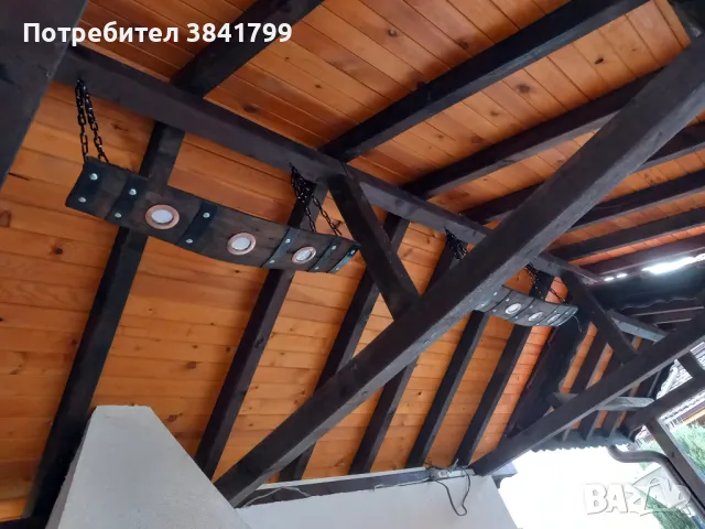 Дървен полилеи, снимка 2 - Дърводелски услуги - 48016451