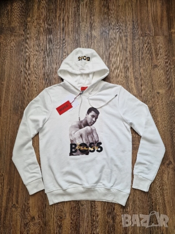 Мъжки суитчър HUGO BOSS & MOHAMMED ALI размер S M L XL 2XL, снимка 3 - Суичъри - 51709638
