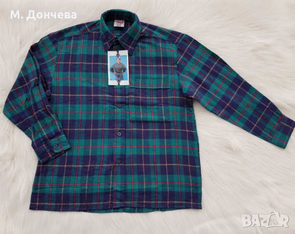 Детска карирана риза 8-9 години - НОВА, снимка 4 - Детски ризи - 34960320