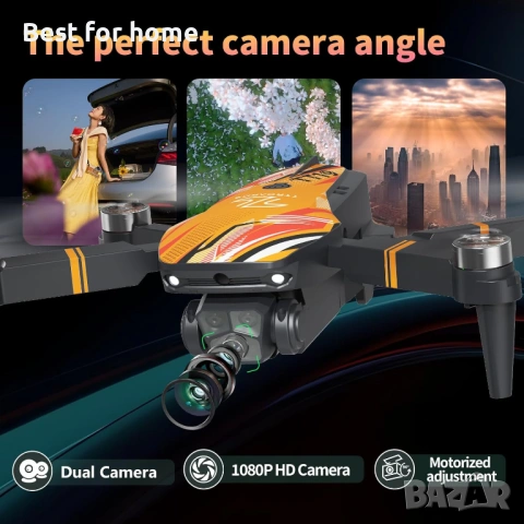 TTROARDS TT19 Сгъваем 1080P дрон с камера за възрастни, 270° избягване на препятствия, снимка 2 - Дронове и аксесоари - 54352271