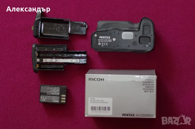 Отличен оригинален грип за Pentax K-3/K-3 II - Pentax D-BG5 + батерия, снимка 6 - Чанти, стативи, аксесоари - 48538792