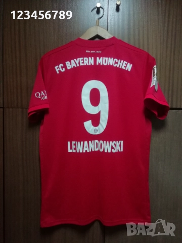 Bayern Munich Lewandowski Adidas оригинална тениска фланелка Байерн Мюнхен Левандовски размер L