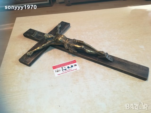 поръчан-тежък масивен кръст-мед/месинг 2301211906, снимка 10 - Колекции - 31530573